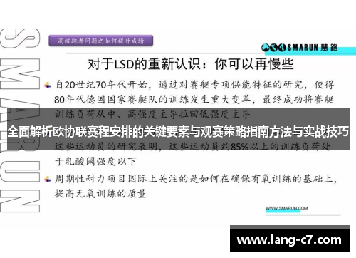 全面解析欧协联赛程安排的关键要素与观赛策略指南方法与实战技巧